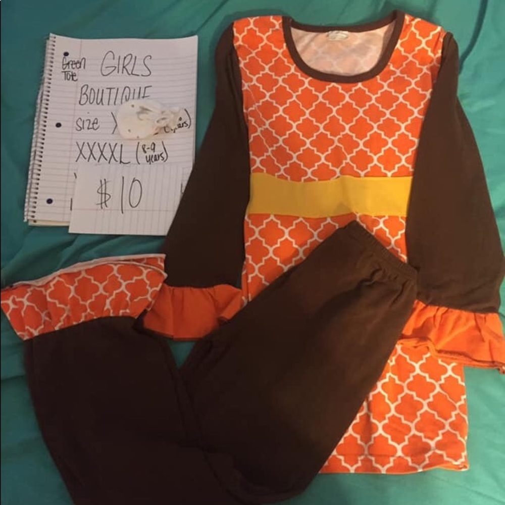 🥧Girls 8/9 Thanksgiving Boutique Outfit🥧